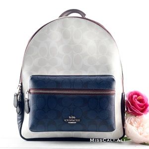 NWT COACH Medium Charlie Backpack Colorblock Bag